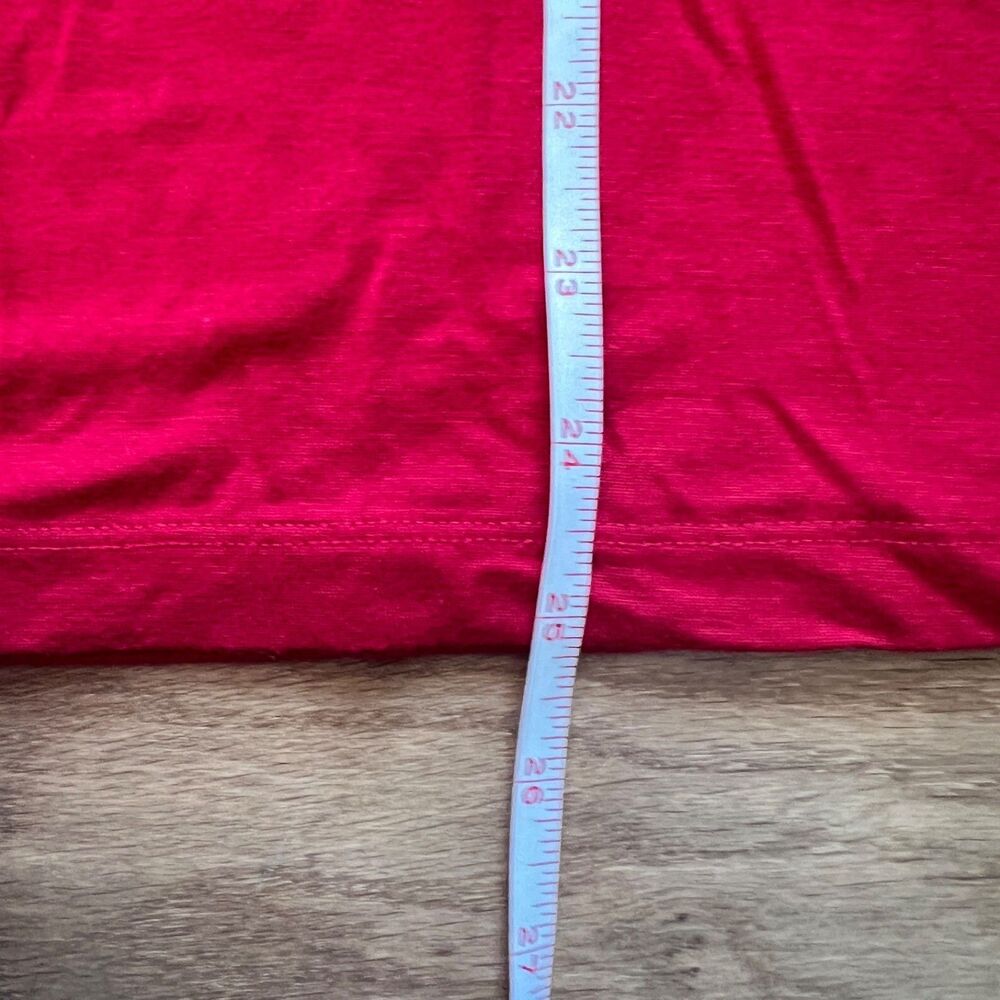 Chico's Karina Long Sleeve Tee Size 2 (L/12) Red - Picture 5 of 6